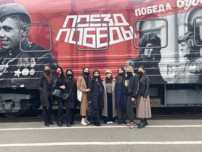 Студенческий совет СКГИИ посетил «Поезд Победы»